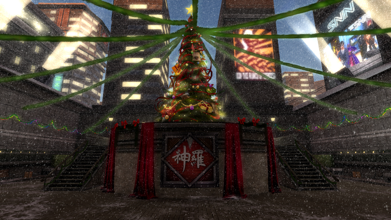 Illustration for article titled It's Christmas In Final Fantasy's Midgar, Atop The Plate At Least